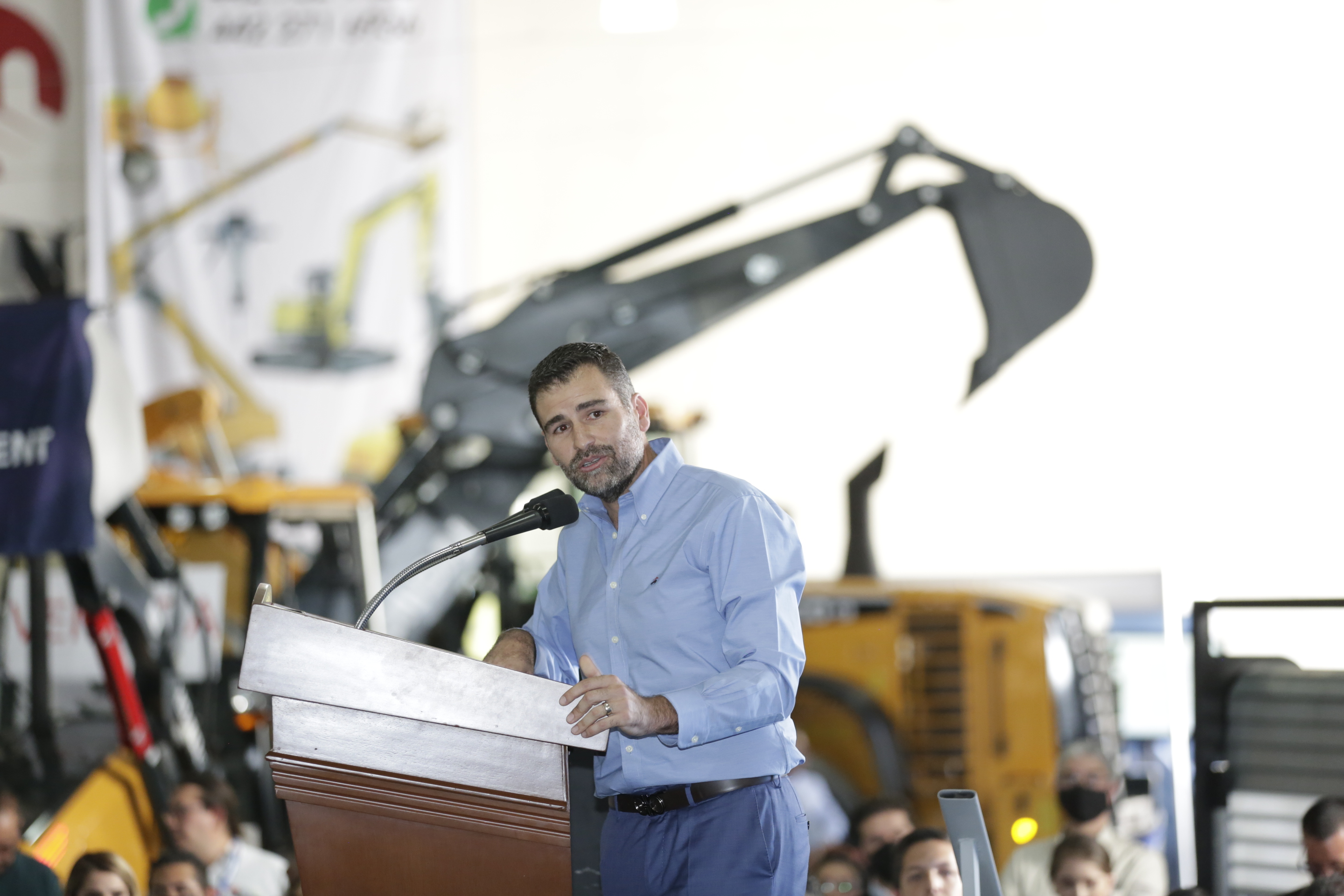 Oscar Hale, presidente CMIC en la expo-construcción 2022